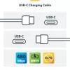 StarTech.com 3m (9.8ft) valkoinen USB-C-latauskaapeli, USB-C-kaapeli, USB 2.0 Type-C kannettavan tietokoneen latauskaapeli, 60W 3A Power Delivery, TPE-päällyste, USB-C-tiedonsiirtokaapeli, M/M