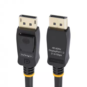 StarTech.com 2 m (6.6ft) VESA-sertifioitu DisplayPort-kaapeli – 10 kpl:n pakkaus – DisplayPort 1.2 -kaapeli lukituksella, 4K 60Hz UHD, DP-DP-kaapeli näytölle, lukittuvat DP-liittimet
