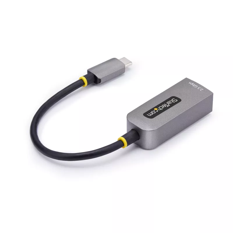 StarTech.com 2,5GbE USB-C -Ethernet-sovitin, NBASE-T NIC, USB 3.0 Type-C 2,5/1G moninopeusverkko, Thunderbolt-yhteensopiva, Windows & Mac