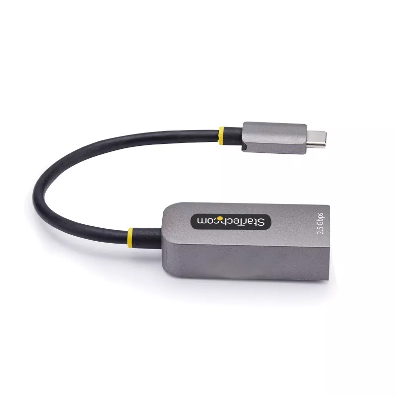 StarTech.com 2,5GbE USB-C -Ethernet-sovitin, NBASE-T NIC, USB 3.0 Type-C 2,5/1G moninopeusverkko, Thunderbolt-yhteensopiva, Windows & Mac