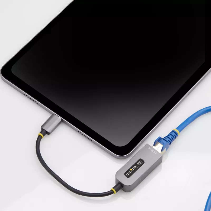 StarTech.com 2,5GbE USB-C -Ethernet-sovitin, NBASE-T NIC, USB 3.0 Type-C 2,5/1G moninopeusverkko, Thunderbolt-yhteensopiva, Windows & Mac
