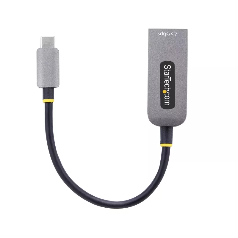 StarTech.com 2,5GbE USB-C -Ethernet-sovitin, NBASE-T NIC, USB 3.0 Type-C 2,5/1G moninopeusverkko, Thunderbolt-yhteensopiva, Windows & Mac