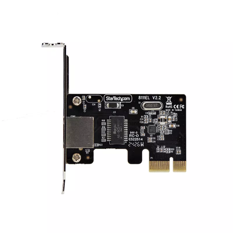 StarTech.com 1-porttinen Gigabit PCIe -verkkosovitinkortti, Low-Profile NIC, 10/100/1000Mbps PCI Express LAN -kortti, Realtek RTL8111H, Windows ja Linux, TAA-yhteensopiva
