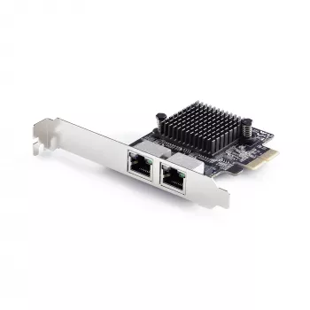 StarTech.com 2-porttinen 5G Gigabit PCIe -verkkosovitinkortti, 5G/2.5G/1G/100M/10M PCI Express LAN -kortti, Realtek RTL8126, Windows ja Linux, TAA-yhteensopiva