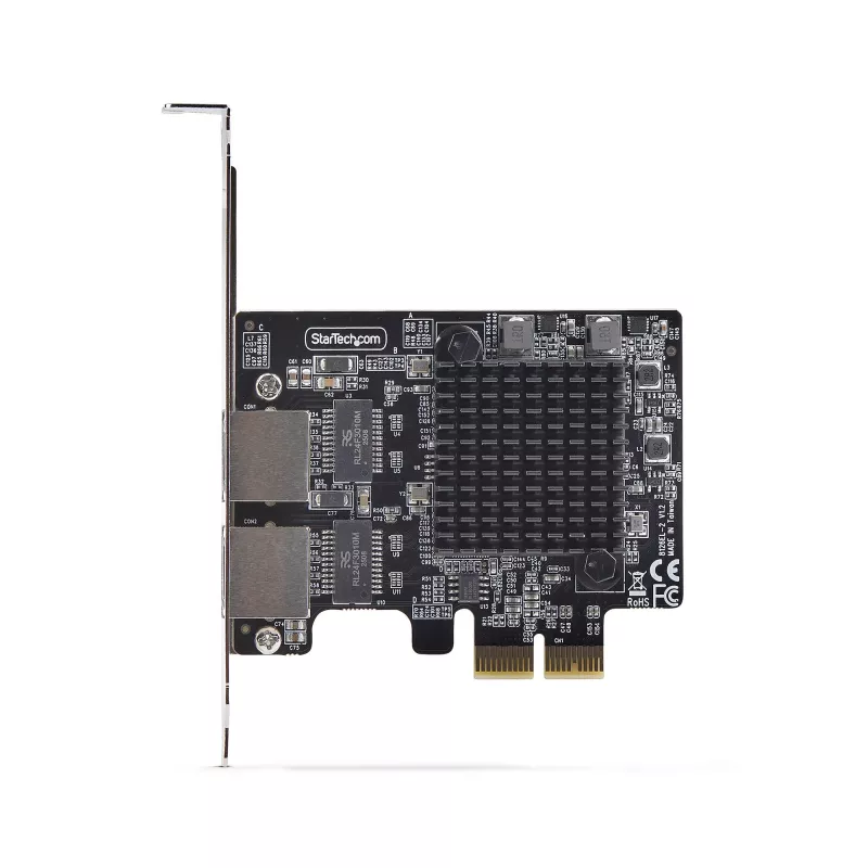 StarTech.com 2-porttinen 5G Gigabit PCIe -verkkosovitinkortti, 5G/2.5G/1G/100M/10M PCI Express LAN -kortti, Realtek RTL8126, Windows ja Linux, TAA-yhteensopiva