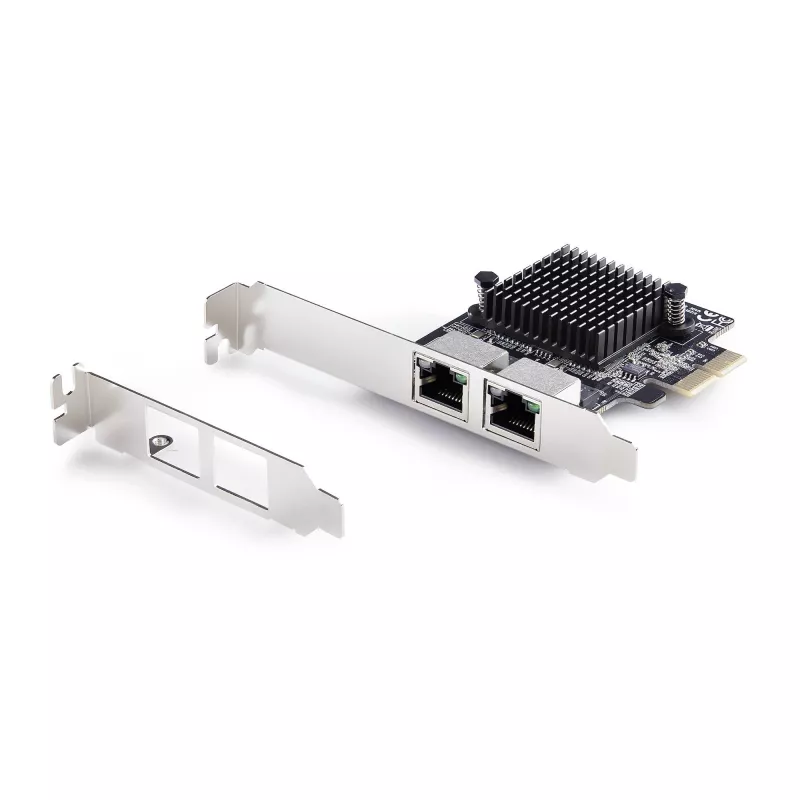 StarTech.com 2-porttinen 5G Gigabit PCIe -verkkosovitinkortti, 5G/2.5G/1G/100M/10M PCI Express LAN -kortti, Realtek RTL8126, Windows ja Linux, TAA-yhteensopiva