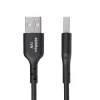 StarTech.com 2 m USB-A - USB-C-latauskaapeli, lataus & synkronointi, 3A, USB 2.0, TPE-kuori - musta USB-latauskaapeli