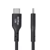 StarTech.com 2 m USB-A - USB-C-latauskaapeli, lataus & synkronointi, 3A, USB 2.0, TPE-kuori - musta USB-latauskaapeli
