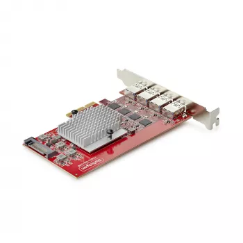 StarTech.com 4-porttinen USB-A PCIe -kortti, USB 3.2 10 Gbit/s, PCI Express 3.0 -laajennuskortti, 4x itsenäinen USB-ohjain, Windows/Linux/macOS, TAA-yhteensopiva