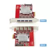 StarTech.com 4-porttinen USB-A PCIe -kortti, USB 3.2 10 Gbit/s, PCI Express 3.0 -laajennuskortti, 4x itsenäinen USB-ohjain, Windows/Linux/macOS, TAA-yhteensopiva