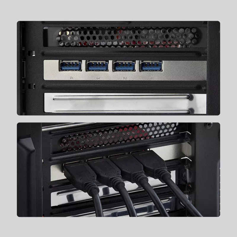 StarTech.com 4-porttinen USB-A PCIe -kortti, USB 3.2 10 Gbit/s, PCI Express 3.0 -laajennuskortti, 4x itsenäinen USB-ohjain, Windows/Linux/macOS, TAA-yhteensopiva