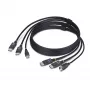 StarTech.com 1,8 m Dual-DisplayPort- ja USB 5 Gbit/s KVM -kaapeli, 4K 60 Hz, yleisesti yhteensopiva, DP 1.2/USB 3.0 -yhdistelmäkaapeli kahden näytön KVM-kytkimille