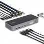 StarTech.com kolmen näytön USB-C-telakka, 140W kannettavan tietokoneen laturi MacBook Prolle ja Windowsille, 4K 60Hz HDMI tai DisplayPort, TAA