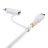 StarTech.com 2 m (6ft) 2-in-1 kestävä USB-C-latauskaapeli Lightning-sovittimella, 30W/60W (3A), Apple MFi -sertifioitu, punottu USB-C-latauskaapeli iPhone/iPad/Android