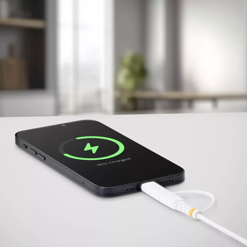 StarTech.com 2 m (6ft) 2-in-1 kestävä USB-C-latauskaapeli Lightning-sovittimella, 30W/60W (3A), Apple MFi -sertifioitu, punottu USB-C-latauskaapeli iPhone/iPad/Android