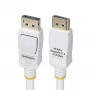 StarTech.com 1,8 m valkoinen VESA-sertifioitu DisplayPort 1.2 -kaapeli, 4K 60Hz, 21,6 Gbit/s, lukittuvat DP-liittimet, DP 1.2 DisplayPort -kaapeli, DP-näyttökaapeli, M/M