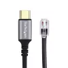 StarTech.com UR9-HEADSET-ADAPTER kaapelisovitin USB-C RJ-9 musta