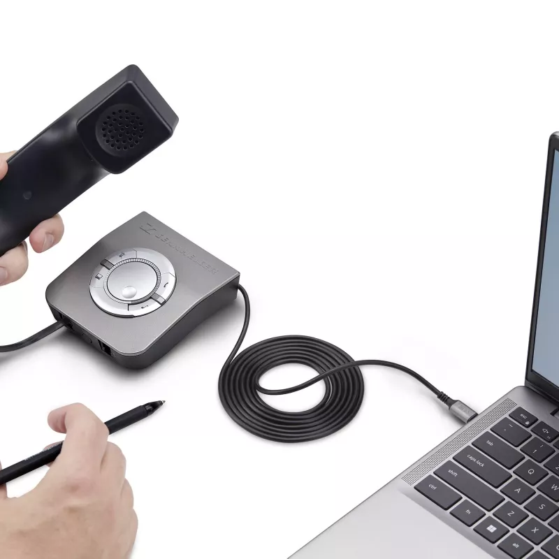 StarTech.com UR9-HEADSET-ADAPTER kaapelisovitin USB-C RJ-9 musta