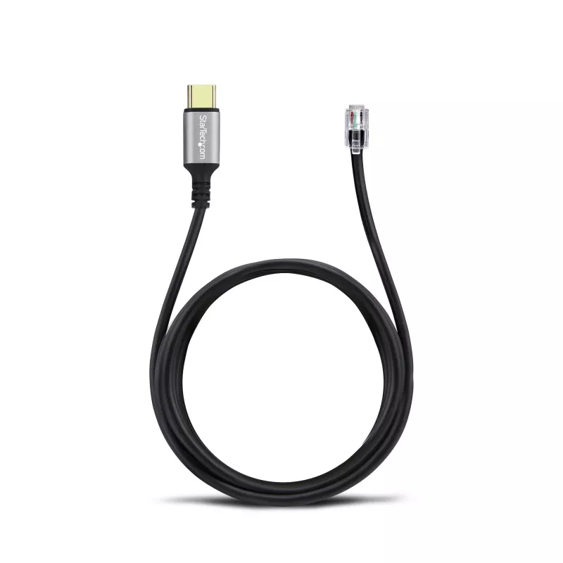StarTech.com UR9-HEADSET-ADAPTER kaapelisovitin USB-C RJ-9 musta