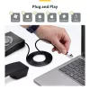 StarTech.com UR9-HEADSET-ADAPTER kaapelisovitin USB-C RJ-9 musta