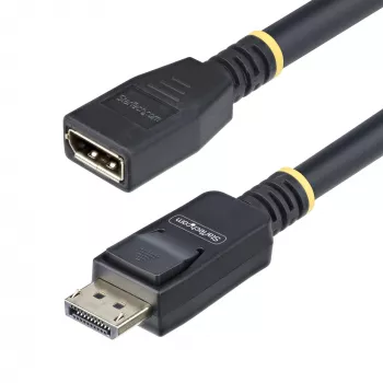 StarTech.com 3 m DisplayPort 1.4 -jatkokaapeli, DP 1.4 Port-Saver -kaapeli, 8K 60Hz, DP-uros DP-naaras -jatkokaapeli, DisplayPort-jatkokaapeli, TPE-kuori, uros/naaras
