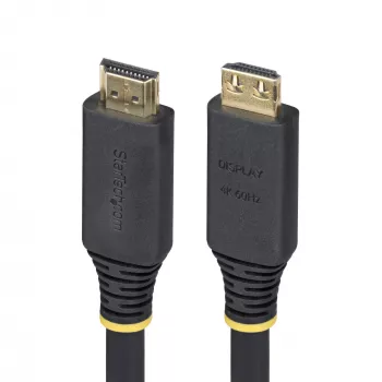 StarTech.com 10,6 m aktiivinen High-Speed HDMI -kaapeli tarttuvilla liittimillä, 4K 60 Hz/1440p 144 Hz, HDR10/HDCP 2.2/ARC, 18 Gbit/s, UHD HDMI 2.0 -kaapeli TV:lle/näytölle/displaylle, TPE-kuori