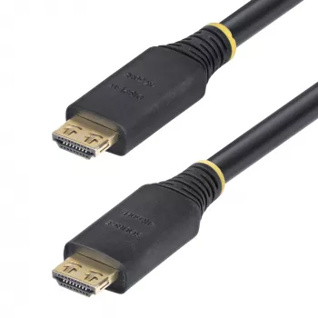 StarTech.com 10,6 m aktiivinen High-Speed HDMI -kaapeli tarttuvilla liittimillä, 4K 60 Hz/1440p 144 Hz, HDR10/HDCP 2.2/ARC, 18 Gbit/s, UHD HDMI 2.0 -kaapeli TV:lle/näytölle/displaylle, TPE-kuori