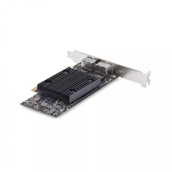 StarTech.com 2-porttinen PCIe 10Gb Ethernet -verkkokortti, 10GbE verkkoliitäntäkortti, Broadcom BCM57416 -piirisarja, Dual RJ45 10GBase-T/Gigabit, NIC-kortti, TAA