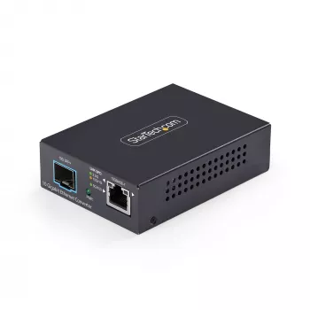 StarTech.com 10GbE Multi-Gigabit Open SFP+ -kuitu-mediakonvertteri, 10G/5G/2.5G/1G/100M, kupari - 10GBASE-X SFP+, yksimuotokuitu, monimuotokuitu, 16K Jumbo Frames, TAA