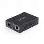 StarTech.com 10GbE Multi-Gigabit Open SFP+ -kuitu-mediakonvertteri, 10G/5G/2.5G/1G/100M, kupari - 10GBASE-X SFP+, yksimuotokuitu, monimuotokuitu, 16K Jumbo Frames, TAA