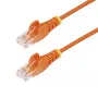 StarTech.com 1,5 m oranssi ohut CAT6 -Ethernet-kaapeli, lukituskielekkeen suojaus, 100 W PoE, UTP, LSZH, 28AWG puhdasta paljasta kuparilankaa, ohut RJ45-verkkopatch-kaapeli vedonpoistolla, yksittäin testattu