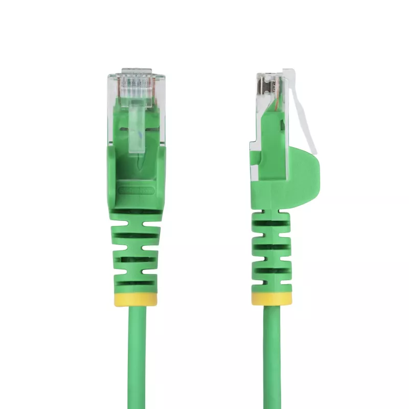 StarTech.com 3m vihreä ohut CAT6 Ethernet-kaapeli, koukuton, 100W PoE, UTP, LSZH, 28AWG puhdas paljas kuparijohdin, ohut RJ45 verkko-patch-kaapeli vedonpoistolla, yksittäin testattu