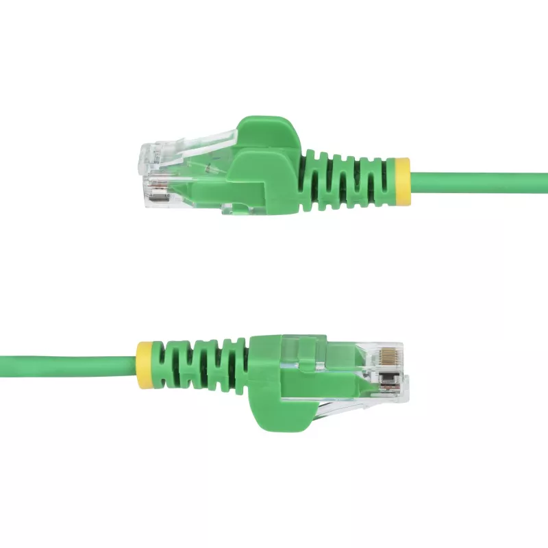 StarTech.com 3m vihreä ohut CAT6 Ethernet-kaapeli, koukuton, 100W PoE, UTP, LSZH, 28AWG puhdas paljas kuparijohdin, ohut RJ45 verkko-patch-kaapeli vedonpoistolla, yksittäin testattu