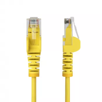 StarTech.com 7m keltainen ohut CAT6 Ethernet-kaapeli, lukituskielekkeen suojaus, 100W PoE, UTP, LSZH, 28AWG puhdas paljas kuparikaapeli, ohut RJ45 verkko-patch-kaapeli vedonpoistolla, yksittäin testattu