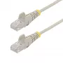 StarTech.com 10 m harmaa ohut CAT6 Ethernet-kaapeli, snagless, 100W PoE, UTP, LSZH, 28AWG puhdas paljas kuparilanka, ohut RJ45 verkko-patchkaapeli vedonpoistolla, yksittäin testattu