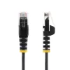 StarTech.com 10 m musta ohut CAT6 Ethernet-kaapeli, snagless, 100W PoE, UTP, LSZH, 28AWG puhdas paljas kuparilanka, ohut RJ45 verkko-patchkaapeli vedonpoistolla, yksittäin testattu
