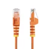 StarTech.com 10 m oranssi ohut CAT6 Ethernet-kaapeli, snagless, 100W PoE, UTP, LSZH, 28AWG puhdas paljas kuparilanka, ohut RJ45 verkko-patchkaapeli vedonpoistolla, yksittäin testattu