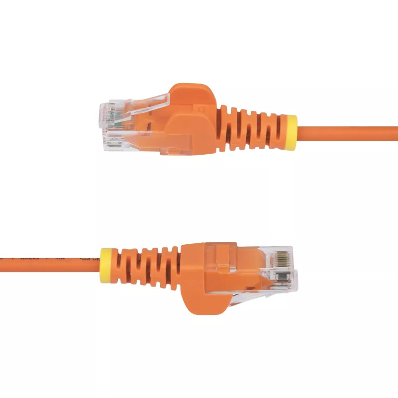 StarTech.com 10 m oranssi ohut CAT6 Ethernet-kaapeli, snagless, 100W PoE, UTP, LSZH, 28AWG puhdas paljas kuparilanka, ohut RJ45 verkko-patchkaapeli vedonpoistolla, yksittäin testattu