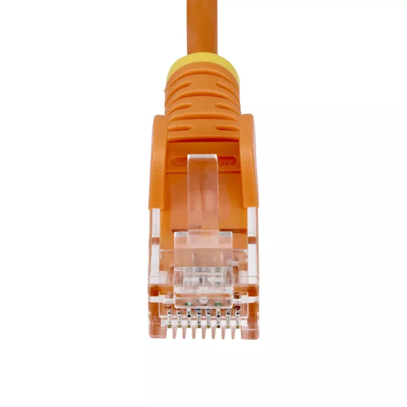 StarTech.com 10 m oranssi ohut CAT6 Ethernet-kaapeli, snagless, 100W PoE, UTP, LSZH, 28AWG puhdas paljas kuparilanka, ohut RJ45 verkko-patchkaapeli vedonpoistolla, yksittäin testattu