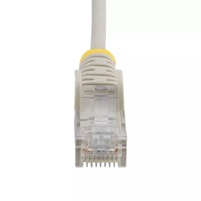 StarTech.com 15 m harmaa ohut CAT6 Ethernet-kaapeli, snagless, 100W PoE, UTP, LSZH, 28AWG puhdas paljas kuparilanka, ohut RJ45 verkko-patchkaapeli vedonpoistolla, yksittäin testattu