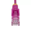 StarTech.com 2 m pinkki ohut CAT6 Ethernet-kaapeli, snagless, 100W PoE, UTP, LSZH, 28AWG puhdas paljas kuparilanka, ohut RJ45 verkko-patchkaapeli vedonpoistolla, yksittäin testattu