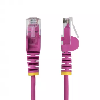 StarTech.com 5 m pinkki ohut CAT6 Ethernet-kaapeli, snagless, 100W PoE, UTP, LSZH, 28AWG puhdas paljas kupari, ohut RJ45 verkko-patchkaapeli vedonpoistolla, yksittäin testattu