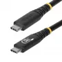 StarTech.com 2 m (6 ft) USB4-kaapeli, 20 Gbit/s, USB-IF-sertifioitu USB-C-kaapeli, 240 W PD EPR, 4K 120 Hz DP 1.4, TPE-päällyste, musta USB-C-kaapeli