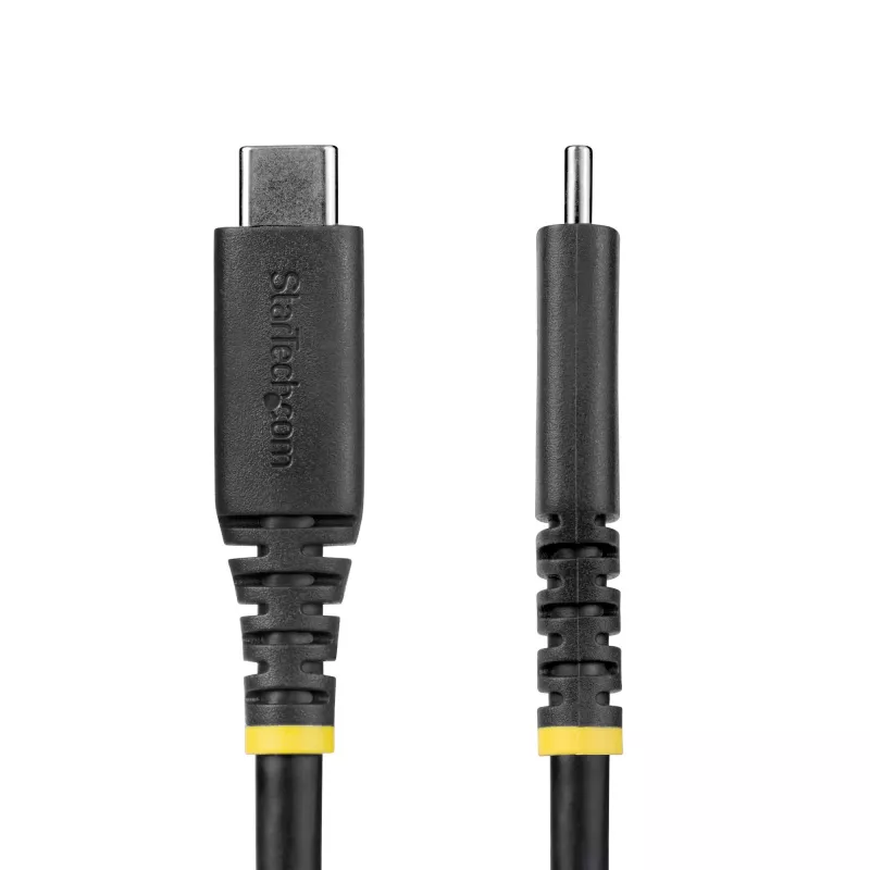 StarTech.com 2 m (6 ft) USB4-kaapeli, 20 Gbit/s, USB-IF-sertifioitu USB-C-kaapeli, 240 W PD EPR, 4K 120 Hz DP 1.4, TPE-päällyste, musta USB-C-kaapeli