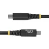 StarTech.com 2 m (6 ft) USB4-kaapeli, 20 Gbit/s, USB-IF-sertifioitu USB-C-kaapeli, 240 W PD EPR, 4K 120 Hz DP 1.4, TPE-päällyste, musta USB-C-kaapeli