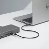 StarTech.com 1 m USB4-kaapeli, 80 Gbit/s, USB-IF-sertifioitu USB-C-kaapeli, 240W PD, 8K 120Hz/4K 240Hz DP2.1 DP80, TPE-päällyste, Thunderbolt 4 -yhteensopiva – musta USB-C-kaapeli