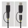StarTech.com USB-C/USB-A - M.2 NVMe- ja 2,5 tuuman/3,5 tuuman SATA -adapteri, 10 Gbit/s, työkaluton ulkoinen SSD-kiintolevylukija, B+M/M-Key