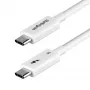 StarTech.com 2,6 ft (80 cm) Thunderbolt 5 -kaapeli, 80 Gbit/s / jopa 120 Gbit/s, 240W PD, 8K 60Hz, sertifioitu Thunderbolt-kaapeli, yhteensopiva Thunderbolt 4/USB4/USB-C kanssa – valkoinen