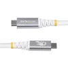StarTech.com 1,5 m USB4-kaapeli, 80 Gbit/s, USB-IF-sertifioitu USB-C-kaapeli, 240W PD, 8K 120Hz/4K 240Hz DP2.1 DP80, TPE-päällyste, Thunderbolt 4 -yhteensopiva – valkoinen USB-C-kaapeli