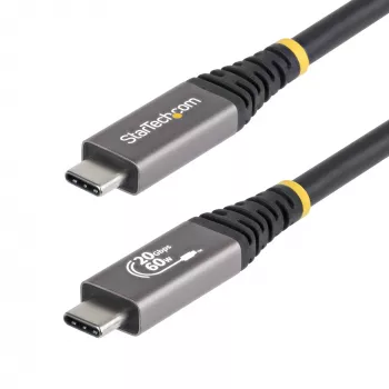 StarTech.com 3 m (10 ft) USB4-kaapeli, 20 Gbit/s, USB-IF-sertifioitu USB-C-kaapeli, 60W PD, 4K 120Hz DP 2.1, TPE-päällyste, musta USB-C-kaapeli